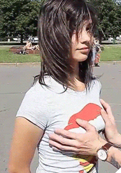 May I Touch Your Boobs? (9 gifs)