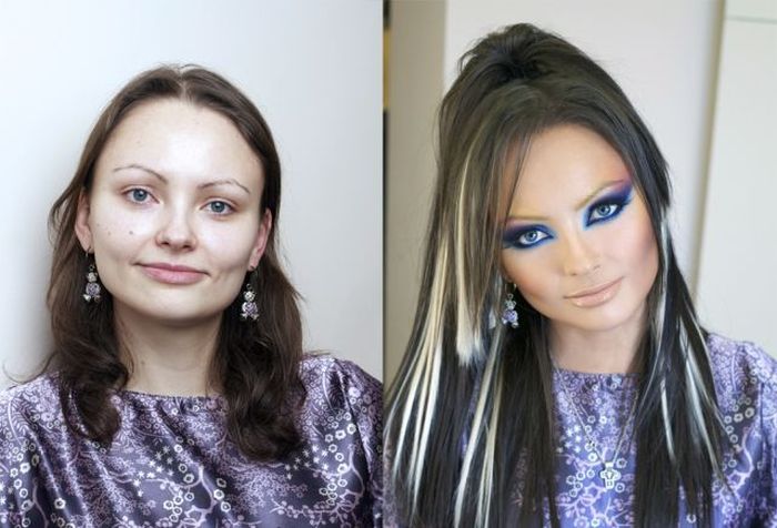 How Make-up Can Change a Girl (20 pics)