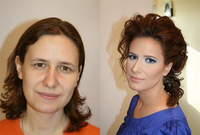 How Make-up Can Change a Girl (20 pics)