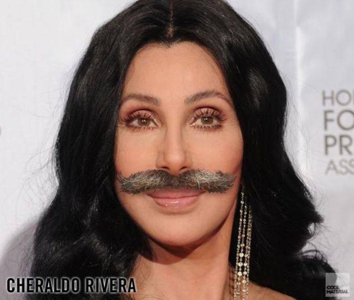 Celebrity with Mustaches (17 pics)