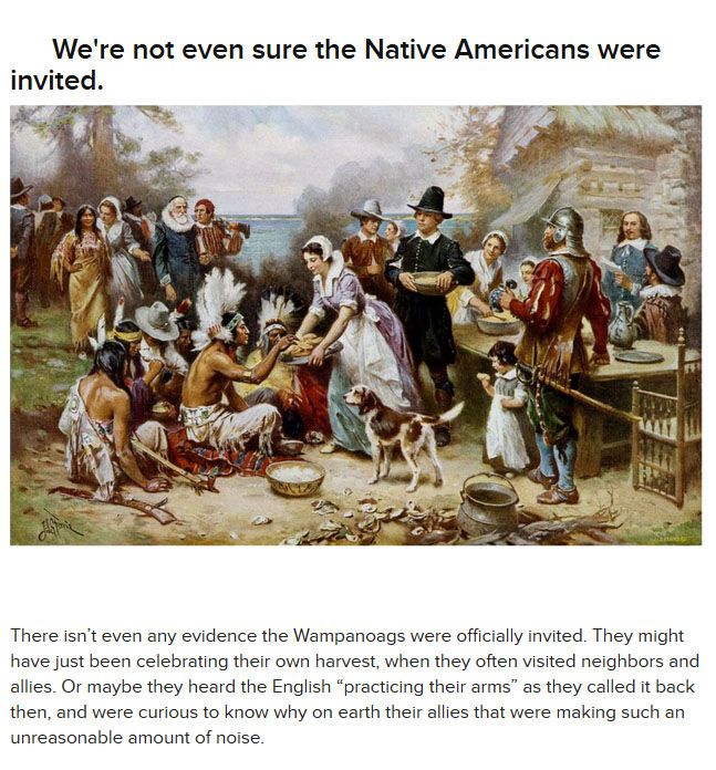 What You Didn't Know About The First Thanksgiving (15 pics)