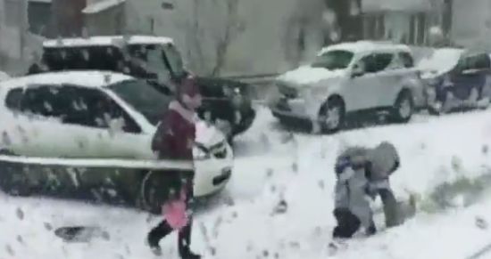 The Icy Road Riding Gone Wrong