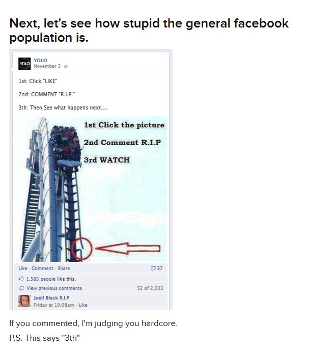 Stupid Facebook Posts (17 pics)
