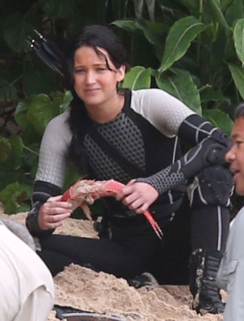 On the Set "The Hunger Games: Catching Fire" (12 pics)