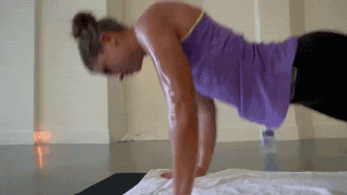 Dildo Penetrates Through Yoga Pant