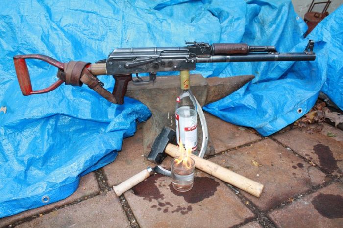 AK-47 Made out of a Shovel (49 pics)