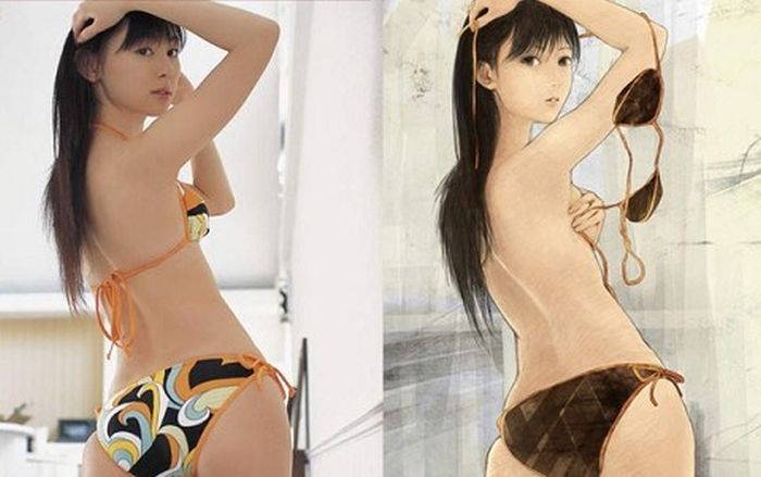 Anime Girls vs Real Life Girls (25 pics)