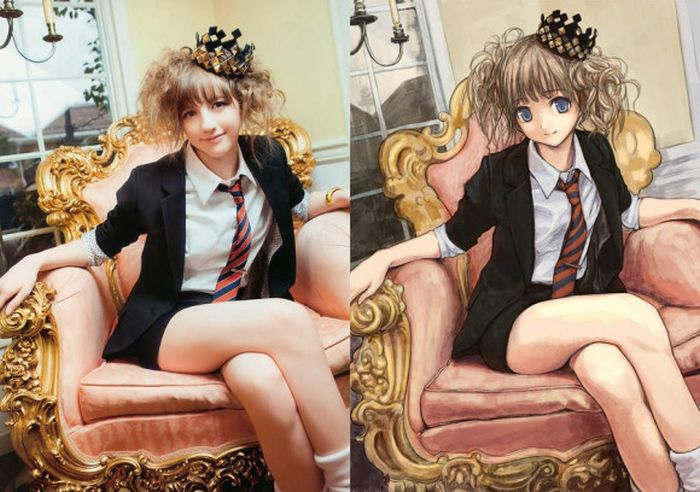 Anime Girls vs Real Life Girls (25 pics)