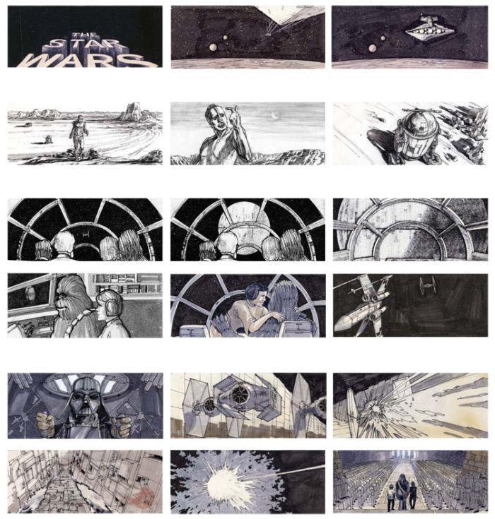 Storyboards from Famous Movies (12 pics)