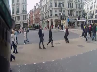 Biker Trolling Pedestrians