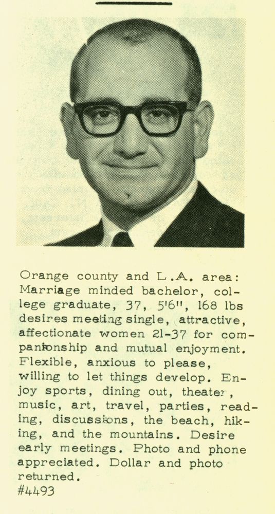 Men's Personal Ads from the 60's (13 pics)