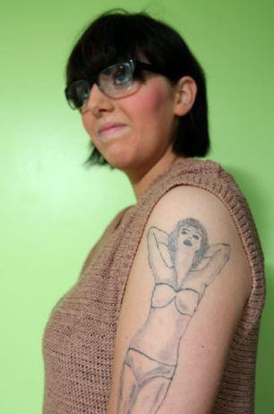 Tattoo of a Girl (4 pics)