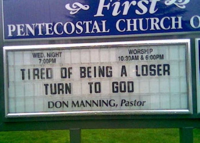 Awkward Church Signs (28 pics)