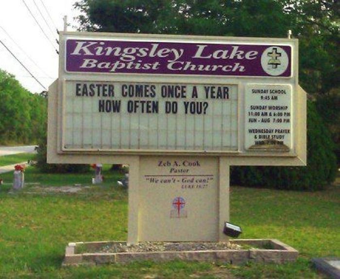 Awkward Church Signs (28 pics)