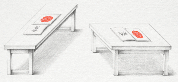Illusion of the Day. Two Tables (2 pics)