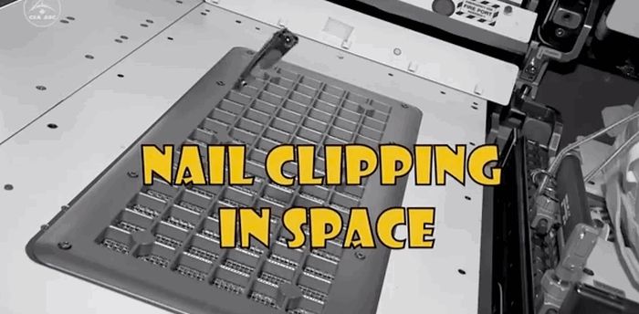 How To Clip Your Nails In Space (6 gifs)