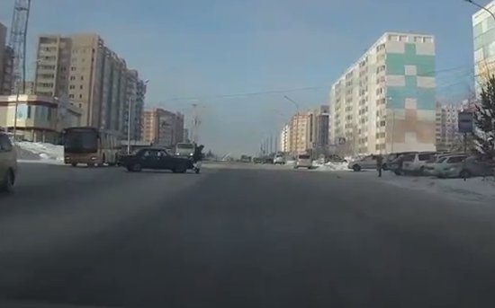 Desperate Pedestrian And a Car