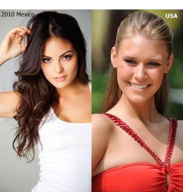 Miss Universe vs Miss World (10 pics)