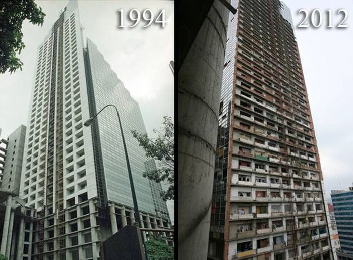 Thousands of People Live in Abandoned Skyscraper (20 pics)