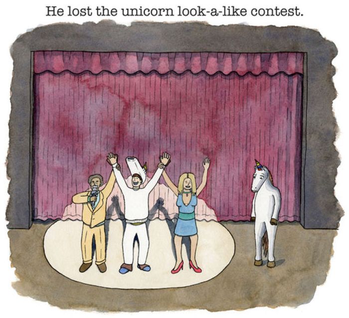 Adult Cartoon "Why Unicorn Drinks" (12 pics)