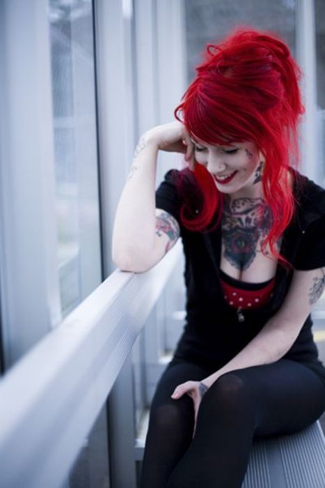 Cute Emo Girls. Part 2 (58 pics)