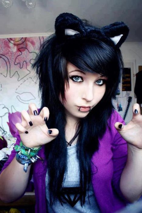 Cute Emo Girls. Part 2 (58 pics)