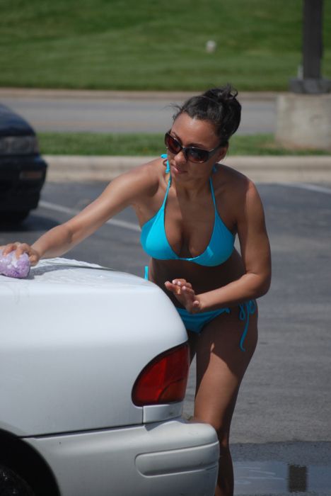 Amateur Bikini Car Wash. Part 2 (64 pics)