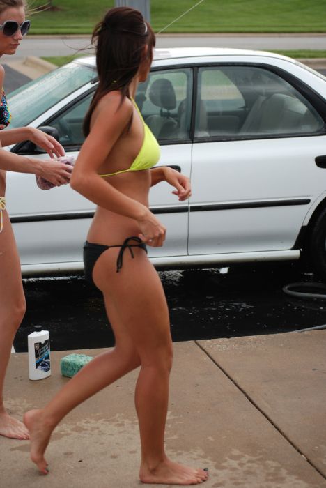 Amateur Bikini Car Wash. Part 2 (64 pics)