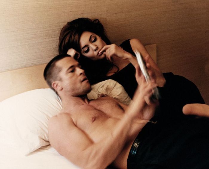 Brad Pitt and Angelina Jolie in Domestic Bliss (40 pics)