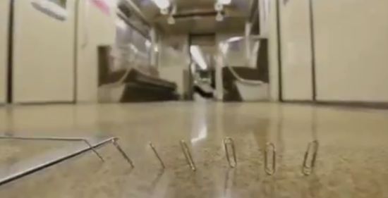 Strange Magnetic Field in Japanese Subway