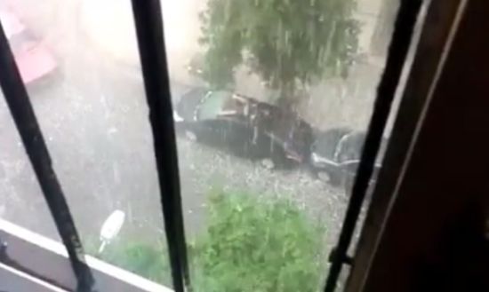 Weird Way to Protect a Car From Hail