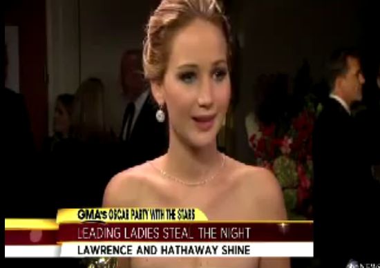 Funny Moment During Oscar 2013