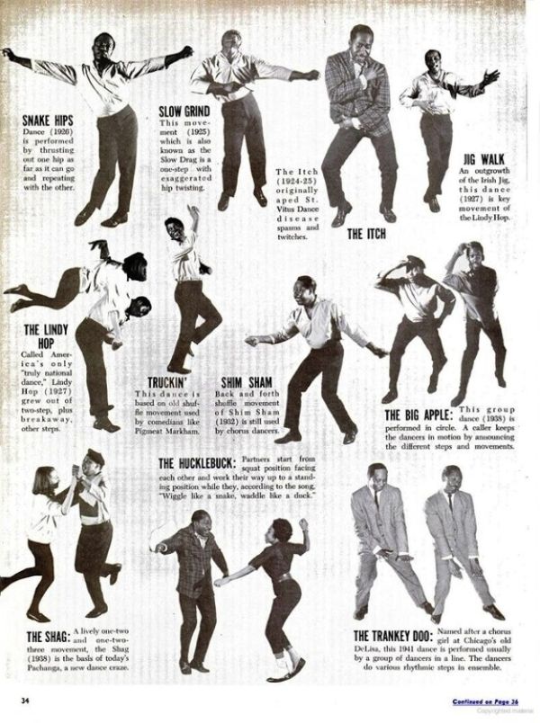 list of dance moves names