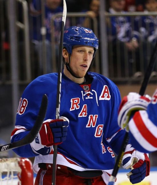 Marc Staal Takes Puck to the Face (7 pics)
