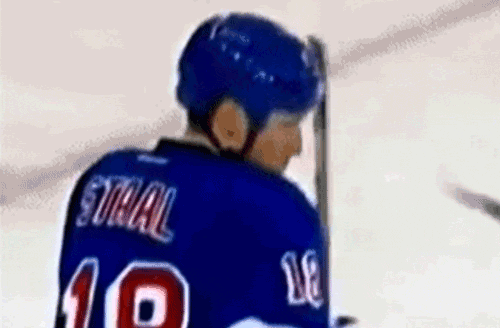 Marc Staal Takes Puck to the Face (7 pics)