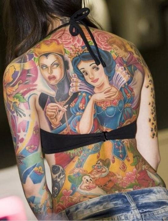 Strange Disney Inspired Tattoos (30 pics)