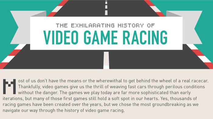 31 Racing Video Games Since 1974 (infographic)