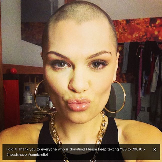 Jessie J Shaved Her Head (4 pics)