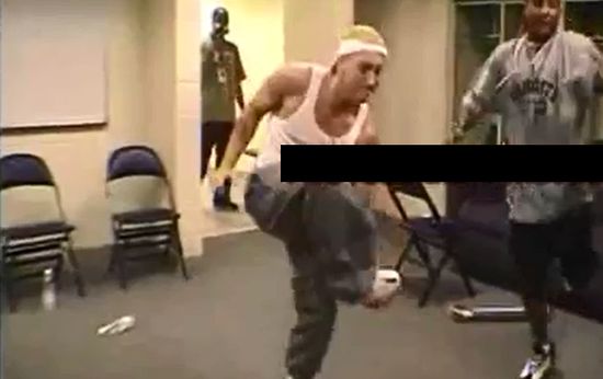 Eminem Showing Break Dancing Skills