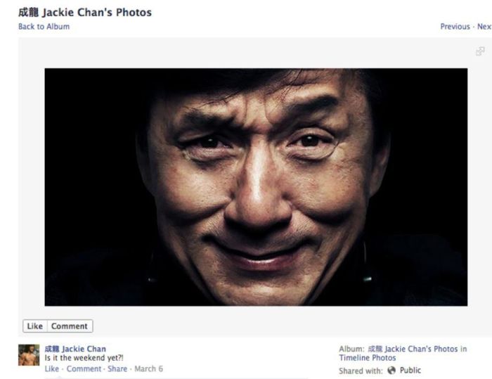 Jackie Chan’s Photos on His Facebook (31 pics)