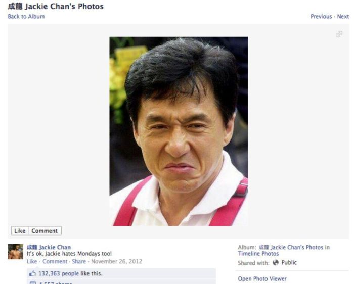 Jackie Chan’s Photos on His Facebook (31 pics)