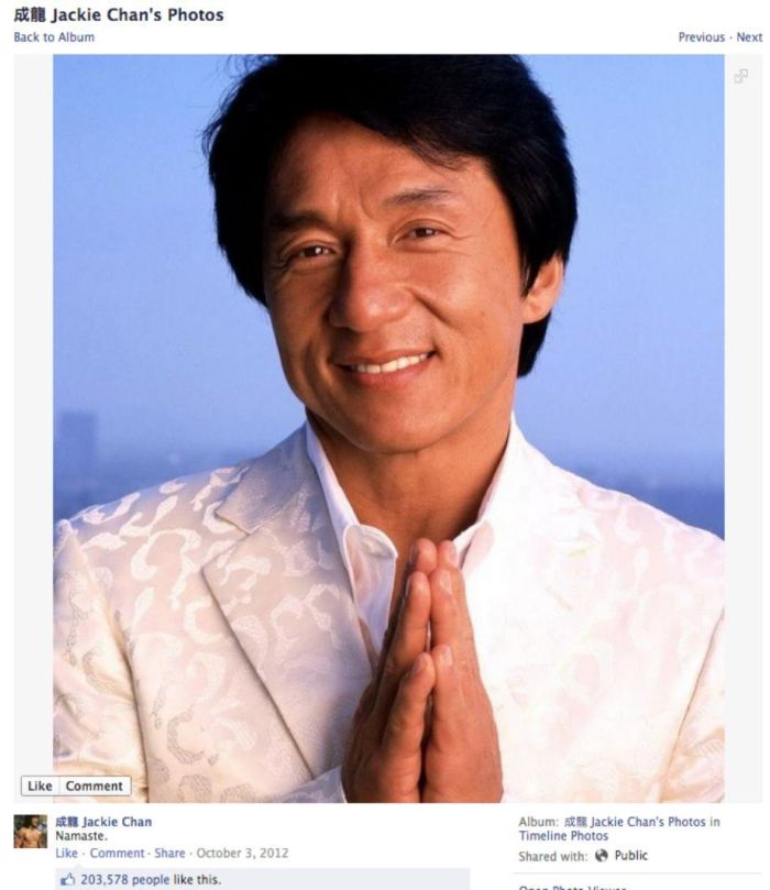 Jackie Chan’s Photos on His Facebook (31 pics)