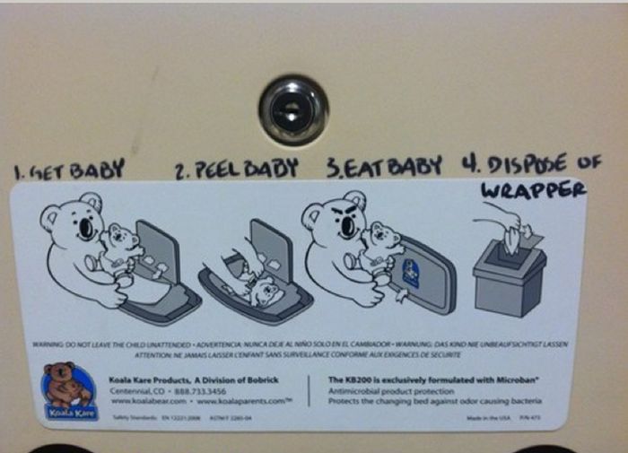 Funny Baby Changing Station Graffiti (23 pics)