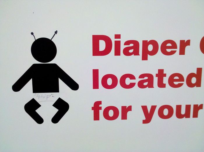 Funny Baby Changing Station Graffiti (23 pics)