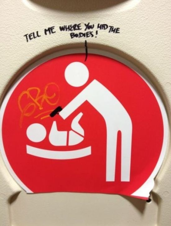 Funny Baby Changing Station Graffiti (23 pics)