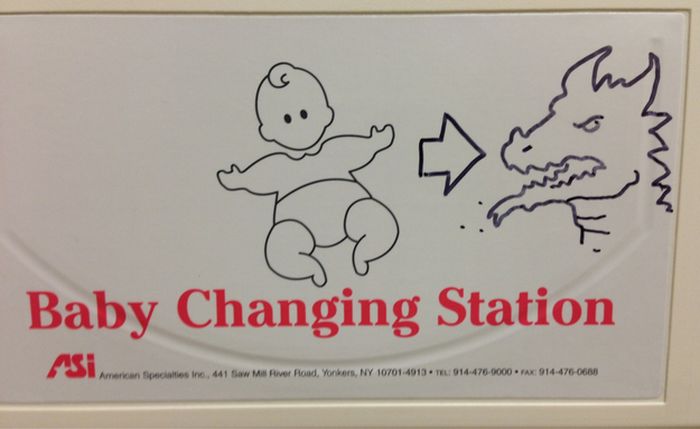 Funny Baby Changing Station Graffiti (23 pics)