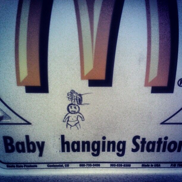 Funny Baby Changing Station Graffiti (23 pics)