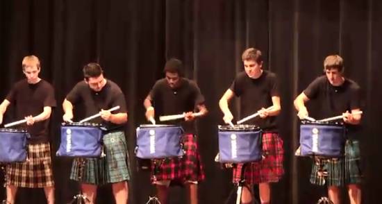 Awesome Scottish Drummers Performance