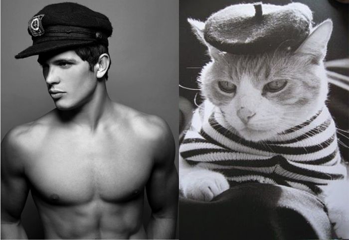 Hot Men And Their Feline Counterparts (67 pics)