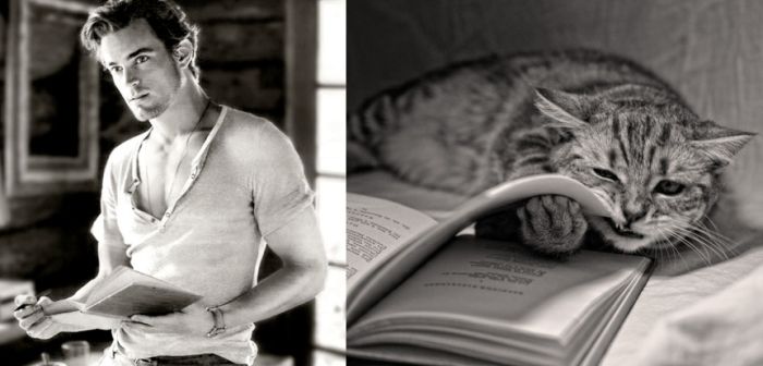 Hot Men And Their Feline Counterparts (67 pics)